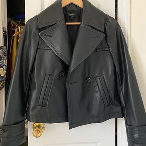 Ann Taylor Faux Leather Jacket - Size XS